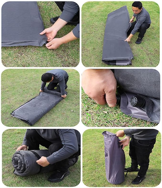 Car Inflatable Mattres for Jeep Grand Cherokee WH 2005 2006 2007 2008 2009 2010 Thickened Inflatable Back Seat Bed Outdoor Camping Sleeping Pad Portable Travel Mattress,Orange