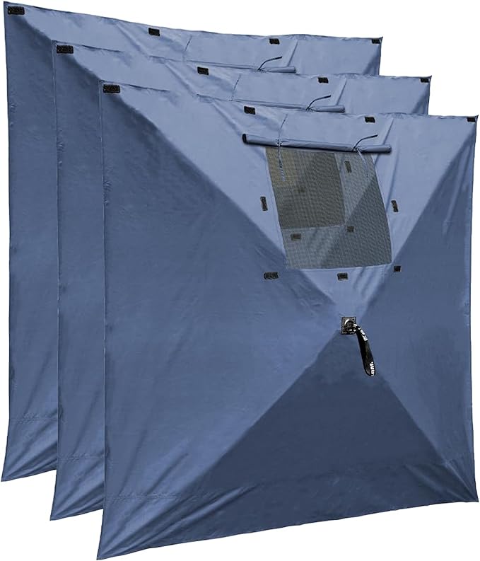 Clam Quick-Set Wind & Sun Panel Attachment – Accessory for Screen Shelter Canopy Tent – Includes 2 Panels with Carry Bag – Outdoor Privacy & Weather Protection (Tent Not Included)