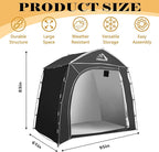 Prolee Bike Storage 7.3 x 5ft, Outside Storage Waterproof Oxford Fabric for 4 Bikes, Bike Shed, Garden Sheds & Outdoor Storage, Black