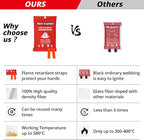 SecuCaptain Emergency Fire Blanket for Home and Kitchen - 20 Pack 40"x40" Flame Suppression Fiberglass Fire Blankets for House Camping Car Warehouse Office Emergency Survival Safety