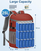 Cooler Backpack Insulated Waterproof,30/45 Cans Backpack Coolers Leakproof Lunch Backpack for Men Women Portable Soft Cooler Bag for Beach Camping Trave Picnic