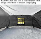 KAMPKEEPER Side Tent,Camping Tent for 10' x 10' Pop Up Canopy, Easy Set Up Gazebo,Compatible with 10' Wide Canopy Tents (Black)