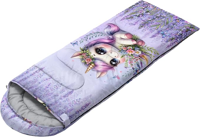 HOSIMA Dear Hunting Pattern Cold Weather Sleeping Bags for Kids Adults,Black Light Weight Waterproof Sleeping Bags for Outdoors Hiking.