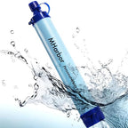 1 Pack Personal Water Filter Straw, Portable Outdoor Emergency Survival Gear for Hiking, Camping, Travel, Hunting & Fishing