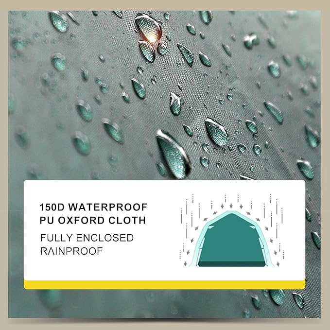 WHYATT 2-8 Person Tents for Camping, Backpacking Tent, Waterproof Windproof Tent Easy Set Up-Portable Dome Tents for Camping