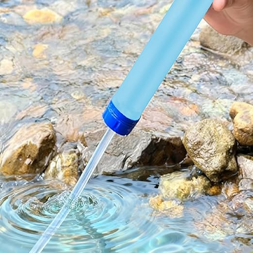Gifts for Men Christmas Personal Water Filter Straw - Portable Survival Filtration Gear & Family Travel Essentials for Emergency Preparedness, Hiking, Camping, Backpacking & Outdoor Activities