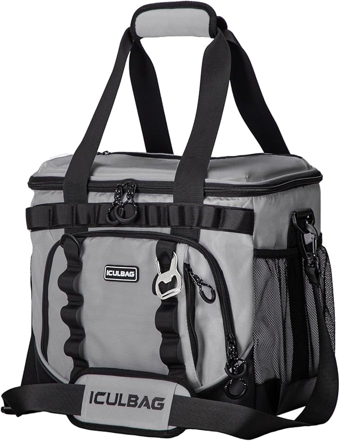 Soft Travel Coolers Bags Insulated Cooling 16hour for Camping Hiking Beach Travel Soft Sided Insulated Cooler Bag 20/48Cans for Women Men