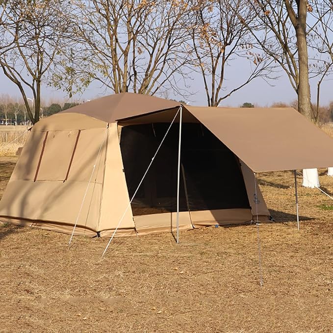 3.6x3.6m Large Tent,Waterproof Windproof Family Tent,Portable Camping Tent 6/10 Person Tent for Picnic Hiking & Traveling,Outdoor Dome Tent