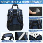 Tactical Cooler Backpack - 42 Cans Backpack Coolers Insulated Leak Proof for Men Adults, Soft Cooler Insulated Backpack for Lunch, Work, Camping, Hiking, Picnic, Beach & Travel