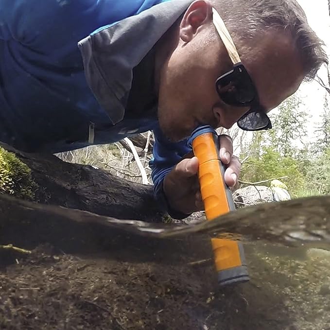 MUV Eclipse Survival Water Filter System - Blocks Chemicals, bacteria, Viruses, and More - The Ultimate Survival Water Filter For Outdoors and Camping