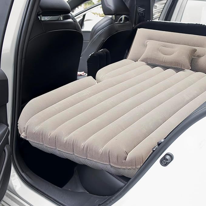 SUV Air Mattress Double Bed for Trunk, Car Inflatable Bed for Travel Camping with Pump and Pillows