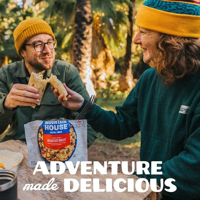 Mountain House Buffalo-Style Chicken Mac & Cheese Freeze-Dried Food for Camping, 12 Servings, 30-Year Shelf-Life