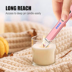 LcFun 3 Pack Electric Candle Lighter USB Rechargeable Arc Lighter with Safety Lock, Windproof Flameless Plasma Long Matches Lighters for Candle, Grill, BBQ, Camping, Gas Stoves (Black,Pink,Blue)