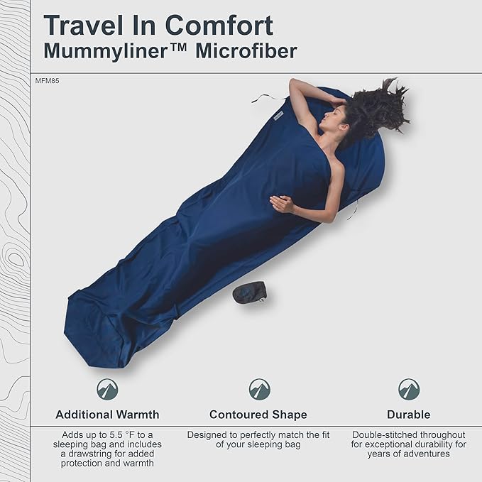 COCOON - Premium - MummyLiner - Microfiber - Cranberry - Regular