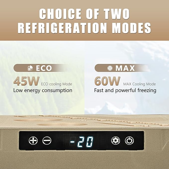 Alpicool 39 Quart GE40 Portable Car Refrigerator,12 Volt Car Freezer, Fast Cooling Fridge, with 12/24V DC and 100-240V AC for Outdoor, Camping, RV, Truck