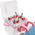 13L Pool Cooler, Insulated Hard Cooler with Handle & Hanging Bracket, Keeps Drinks Cold for 3 Days, Portable Poolside Drink Cooler for Above-Ground Pools, Camping, Fishing