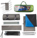 Coleman Montana 8-Person Camping Tent with Rainfly, Weatherproof Family Tent Sets Up in 15 Mins, Fits Multiple Airbeds