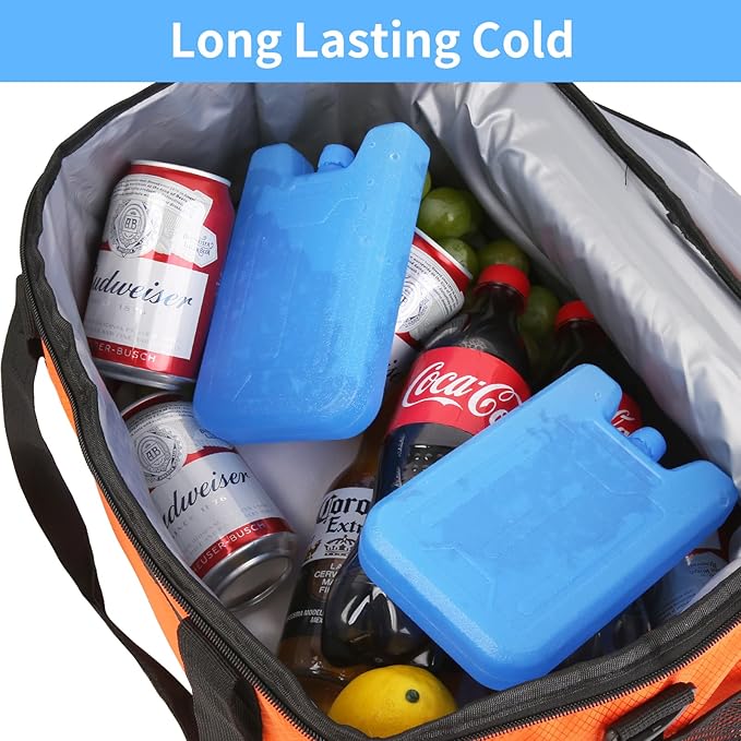 Ice Packs for Lunch Boxes Cooler Tote Bags Reusable Refreezable Cold Slim Large Cheap Hard Protable Icepacks for Bento Shipping Beach Camp Car