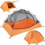 Clostnature Lightweight Backpacking Tent - 1/1.5/2/3/4/6 Person Ultralight Waterproof Camping Tent, 3 Season Large Size Easy Setup Tent for Family, Outdoor, Hiking and Mountaineering