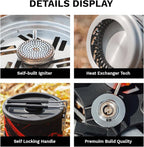 Fire-Maple Fixed Star 1 Pro Backpacking & Camping Stove System | Upgraded Foldable Handle | Portable Pot & Jet Burner Set for Hiking, Trekking & Emergency Use