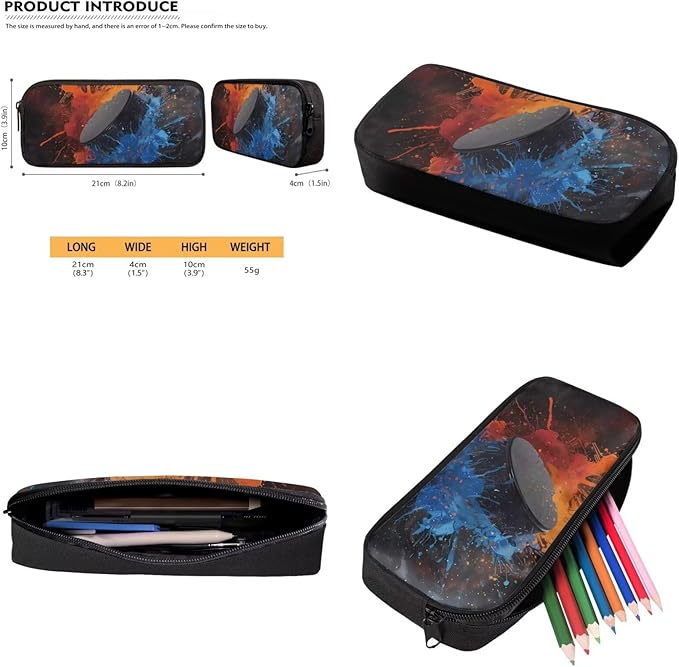 Rnyleeg Hockey Backpack for Boys with Lunch Box Large Capacity School Backpack for Teens 3 Pcs Bookbag Set for Primary School Casual Rucksack for Camping