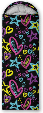 QOOMO Axolotl Cute Camping Sleeping Bags,3 Season Warm & Cool Weather,Lightweight,Waterproof Sleeping Bags for Adults & Kids,Traveling,and Outdoors