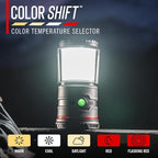 COAST EAL35R 1000 Lumen Voice-Controlled LED Emergency & Camping Area Lantern with Warm, Cool White, Day, Red & Red Flashing Mode, Power Bank Functionality - Desert