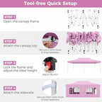 Tangkula 10x20 Ft Pop Up Canopy, UPF 50+ Portable Outdoor Canopy Tent with with 6 Removable Sidewalls, 6 Sandbags, 2 Zippered Door, Windows, Carrying Bag for Party, Wedding, Backyard