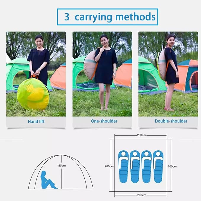Travel Tent Automatic Pop Up Outdoor Family Camping Tent Ultra Light Shade Portable Automatic Tent