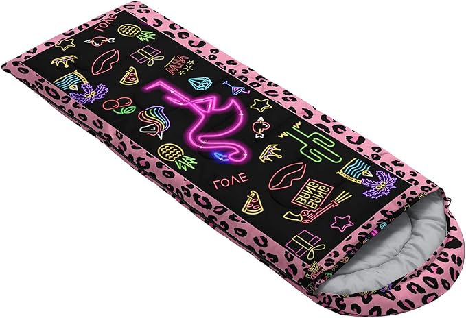 HOSIMA Butterfly Sleeping Bags for Adults and Kids for Camping,Black Gothic Ultralight Sleeping Bag for Cold Weather Summer.