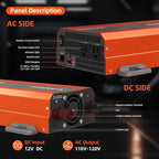 1080W Pure Sine Wave Inverter 12V to 110V Ultra Quiet, Game-Changing Design | 12V to 110 Converter for Home, RV, Camping, Off-Grid & Outdoor Adventures丨DC to AC (LGE-12V-1080Ti)