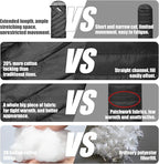 ShinHye 0 Degree Sleeping Bag for Adults - Cotton Flannel 4 Season Cold Weather Winter, XXL Big and Tall Camping Sleeping Bag with Compression Sack