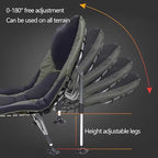 Foldable Bed with Mattress Queen Adjustable Backrest and 600D Oxford Fabric Suitable for Children Pregnant Women 150kg Load Capacity Camping Cot Aluminum Rack
