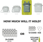CORE Magnetic Leak Proof Soft Cooler with Waterproof Zipper | Insulated Bag Portable Ice Chest Box | Best Soft Cooler for Food & Beverages for Tailgating, Car Camping, Travel, and Family Beach Picnics