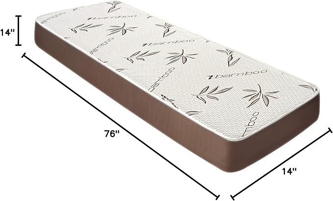 Customize Bed 8 Inch King Gel Memory Foam Mattress with Rayon Derived from Bamboo Cover, King Size Mattress in a Box, King Size Mattress - CertiPUR-US Certified, Mattress Made in USA