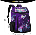 Tropical Pineapples Fruits Cooler Backpack Insulated Leak Proof Beach Cooler Bag Soft Lunch Picnic Hiking Camping Backpack Cooler