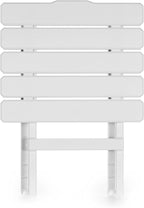 Camco 51695 White Large Adirondack Portable Outdoor Folding Side Table, Perfect for The Beach, Camping, Picnics, Cookouts and More, Weatherproof and Rust Resistant