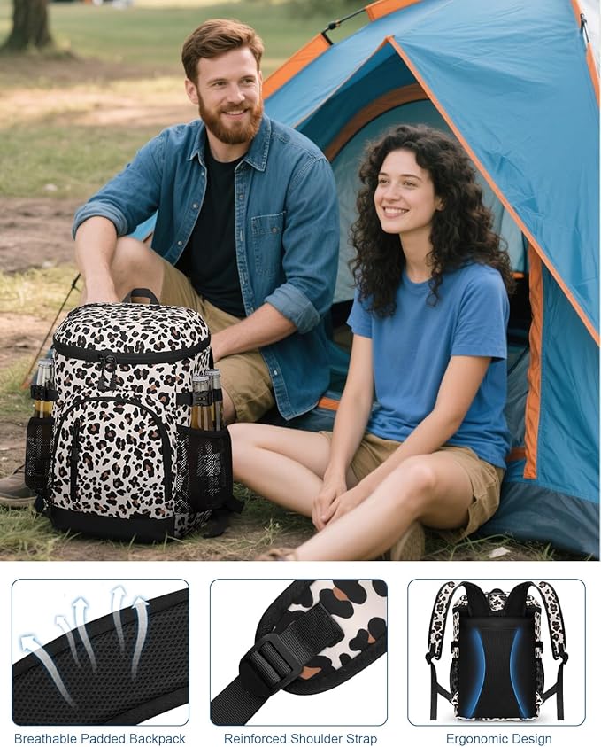 Cooler Backpack Insulated Waterproof,30/45 Cans Backpack Coolers Leakproof Lunch Backpack for Men Women Portable Soft Cooler Bag for Beach Camping Trave Picnic