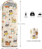 Kids Sleeping Bag for Boys Girls,Basketball Print-Lightweight Warm Portable Outdoor Indoor-Waterproof Cold Weather Resistant Sleeping Bag for Camping Hiking
