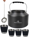 Tea Kettle for Stovetop, 2.2L Teapot for Boiling Water, Camping Kettle for Stove Top, Coffee and Water Kettle for Stovetop Use, Camp Kettle for Tea Brewing