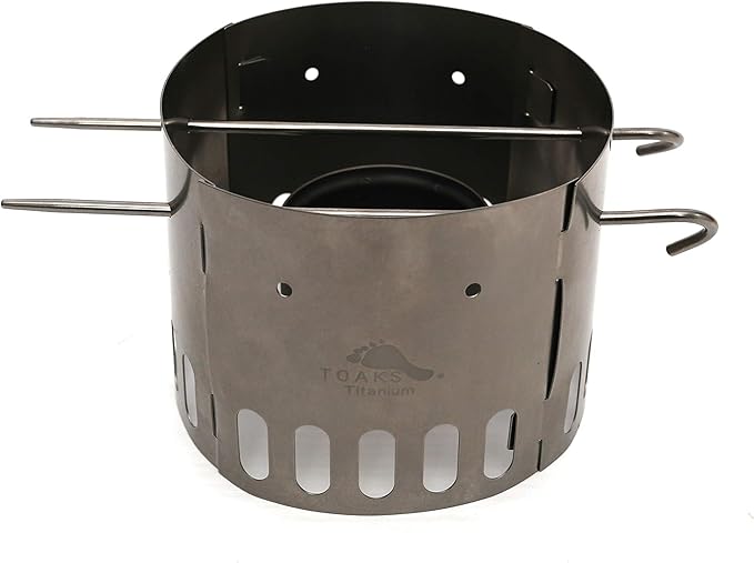 TOAKS TiStand Titanium Alcohol Stove Dual Stand & Windscreen
