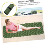 Backpacking Air Mattress Inflatable Tent Pad Waterproof Sleeping Cushion Compact Camping Pillow for Hiking Family Camping
