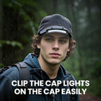 12 Pcs Hat Clip Light, 11 LED Cap Lights Clip on Hat, IPX5 Waterproof Hands-Free Flashlight for Running, Working, Biking, Camping(AAA Batteries not Included)
