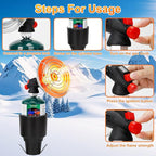 Golf Cart Heater, Portable Propane Heater with Cup Holder Fits Most Golf Cart Accessories Car, Safe Camping Tent Heaters Cordless with Electronic Ignition, Control Valve, Winter outdoor Heating Helper