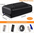 Foldable Portable Water Tank - 30 GAL Large Water Storage with 3/4" PVC Spigot and Hose Kit for Camping, Garden, Emergency Use
