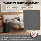 Sleeping Bag Liner,Long Staple Cotton, Adult Sleep Sack & Travel Sheets,Travel Sleep Sack for Backpacking, Hotels & Hostels Lightweight Travel Sheet Camping Sheets,Has Full Length Zipper