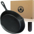 8 Inch Round Medium Pre-Seasoned Cast Iron Skillet
