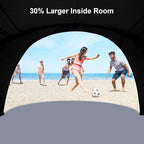 Gorich Beach Tent Sun Shelter with UPF50+ UV Protection for 1-2/3/4-5/6-7 Person, Lightweight & Portable Beach Shade Canopy with 2 Zippered Doors, Easy Setup Family Beach Umbrella