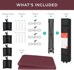 Best Choice Products 12x12ft Pop Up Canopy Tent, Outdoor Shade, 1 Person 1 Minute Set Up, Carry Case, 4 Weight Bags - Burgundy