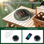 Solar Camping String Lights 130LEDs,33 FT Fairy Lights with 13 Lighting,Portable Waterproof 4 in1 Camping Lantern,Retractable Twinkle Lights for Outdoor Camping Gear Essentials Accessories